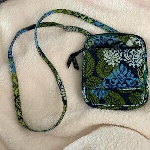 Vera Bradley “Small Crossbody Bag” in “Caribbean Sea” Print